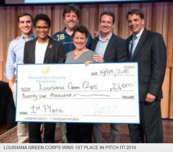 Louisiana Green Corps Wins Greater New Orleans Foundation’s Pitch It! The Innovation Challenge